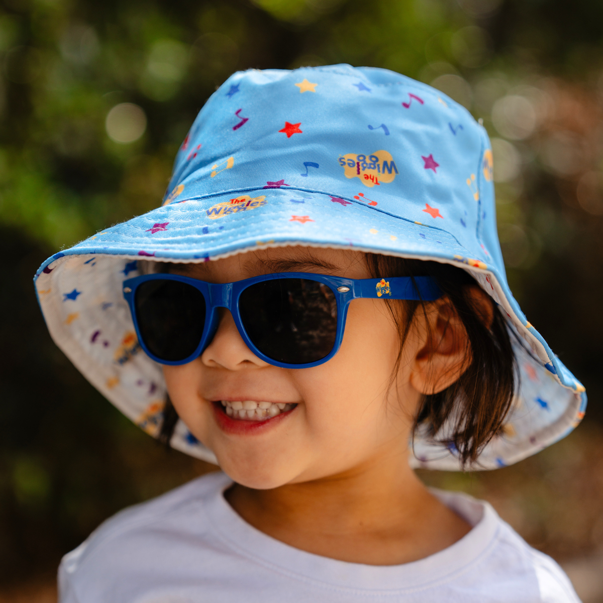 Children's Reversable Bucket hat Blue/White