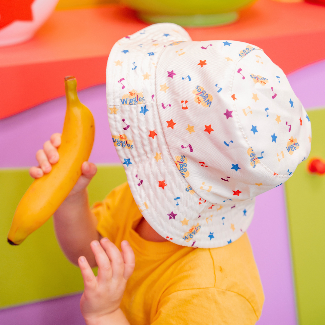 Children's Reversable Bucket hat Blue/White